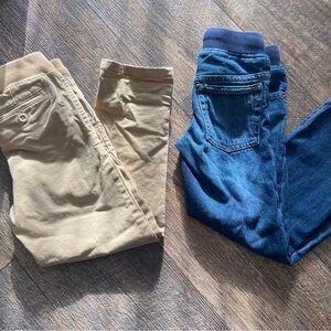 GAP Blue and Tan Jeans Set Toddler Boy